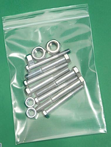 UNNI® Heavy-Duty Puncture-Resistant Reclosable Plastic Zip Lock Zipper Storage Poly Bags, 6 Mil, Size: 8" X 10", Case of 100