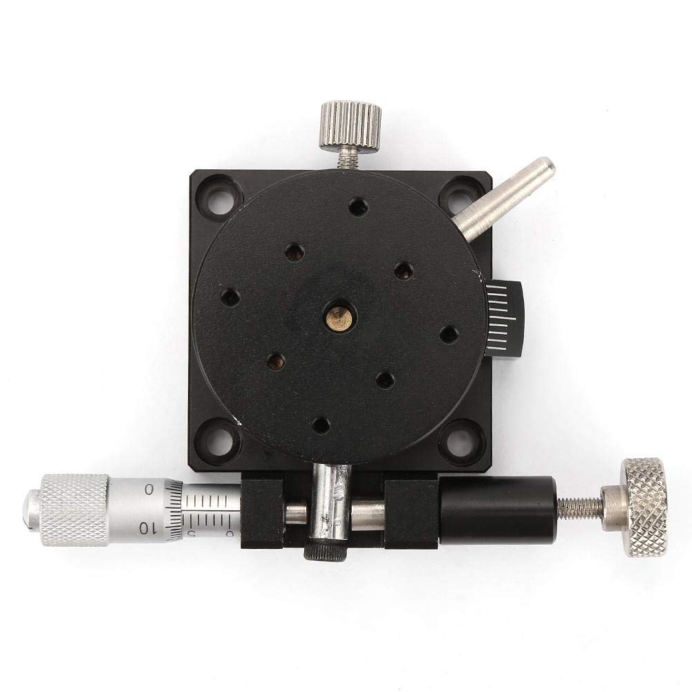 Herwey Xu2011Axis Linear Stage Manual Twist Fineu2011Tune Platform Sliding Table Aluminum Alloy Sp80a Db40 Linear Sliding Table X Axis Linear Stage