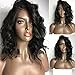 ATOZWIG Short Bob Wigs Synthetic Lace Front Wig Short Wavy Hair Synthetic Lace Wigs For Black Women