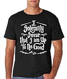 AW Fashion's I Solemnly Swear That I Am Up To No Good Funny Wizard Men's T-Shirt