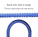 FOCUSAIRY 50 Feet Expanding Heavy Duty Expandable Strongest Garden Water Hose with Shut Off Valve Solid Brass Connector and 8-pattern Spray Nozzle (50 Feet, Blue)