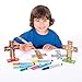 Baker Ross-AG321 Cross Stand-up Suncatchers for Children to Colour-In Decorate and Personalise Easter Christian Crafts (Pack of 4), 10cm, Clear