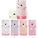 MAHYVE Case for iPhone Xs Max, Girls Crystal Clear Embossed Flower Pattern Design Soft Flexible TPU Shockproof Transparent Full-Body Women Floral Covers, Cases for iPhone Xs Max (Lily)