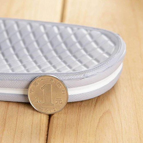Gotd Boy Men Solid Flat Bath Slippers Flip Flop Wedge Sandals Slide Platform Thongs Open Toe Soft Indoor Outdoor Beach Shoes Bathroom Shower (US:9, Gray)