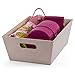 Fabric Household Storage Bins with Handle- Moisture Proof Closet Organizer Basket- Heavy Duty Shelves/ Under the bed Container- Best Clothes/ Craft/ Toy/ Document Organization Box