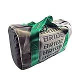 JDM Bride Racing Carry Duffle Bag Plenty of Space for all Your Racing Stuff COOL Green Strap