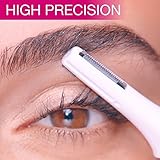 Veet Sensitive Precision Hair Trimmer & Shaper for Eyebrows, Facial Hair, Bikini Line, and Underarm, Bag & Battery Included, Waterproof - All in 1 Hair Removal for Women