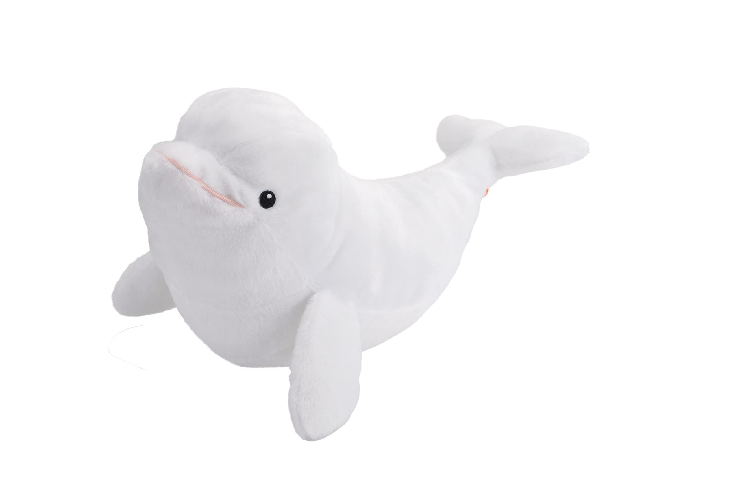 Wild Republic Ecokins Beluga Whale, Stuffed Animal, 12 inches, Gift for Kids, Plush Toy, Made from Spun Recycled Water Bottles, Eco Friendly, Child’s Room Décor