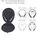 Headset Case Bag for LG Tone Pro HBS 700 730 750 760 800 900 - Headphone Carrying Case Cover Box for LG Electronics Tone Infinim Wireless Bluetooth Earbuds - Black PU Leather