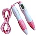 Signstek Digital Outdoor and Indoor Corded Cordless Skipping Rope Jumping Rope - Calorie and Jump Counter Slimming Lose Weight *Pink*