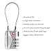 TSA Approved Luggage Locks, Bestga Multicolor 3 Digit Cable Combination Luggage Locks Theft Protection Durable Travel Baggage Lock, Back Packs Lock, Cabinet Lock, Padlock and Suitcase Lock - 4 Pack
