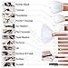 Elisel Makeup Brush Sets 12 Pcs Makeup Brushes Travel makeup brush set Eye shadow brush, foundation brush, blush brush and other cosmetic tools(Pink-Blue)