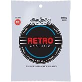 Martin Retro 12-String Acoustic Guitar Strings, Extra Light .010-.047 (MM1012)