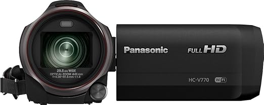 title=Panasonic HC-V770EG-K Videocamera Full HD, Wireless Twin Camera, Grandangolo