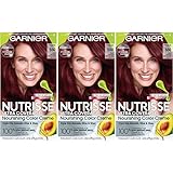 Garnier Hair Color Nutrisse Ultra Coverage Nourishing Hair Color Creme, Cinnamon Whiskey 550, Pack of 3