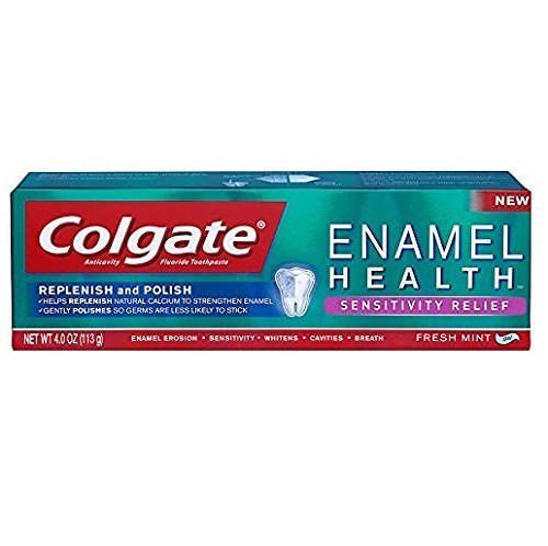 Colgate Enamel Health Sensitivity Relief Toothpaste, Fresh Mint 4 oz (Pack of 2)