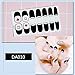 WOKOTO 8 Sheets Lattice Nail Art Polish Wraps Stickers With 1Pcs Nail File Solid Color Adhesive Manicure Decal Strips For Women