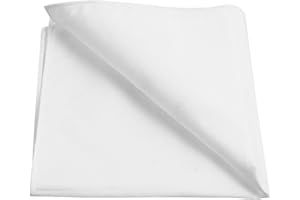 TOVINANNA Elegant Cotton Handkerchief for Men White Pocket Square Soft Breathable Suit Handkerchief for