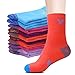 5 Pairs Women’s Multi Performance Cushion Crew Hiking Socks For Year Round, Size 6-9thumb 2