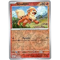 Pokemon - Growlithe 058/165 - Pokemon 151 - Reverse Foil - Single