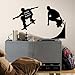 RoomMates RMK1313GM Chalkboard Skaters Peel and Stick Wall Decals