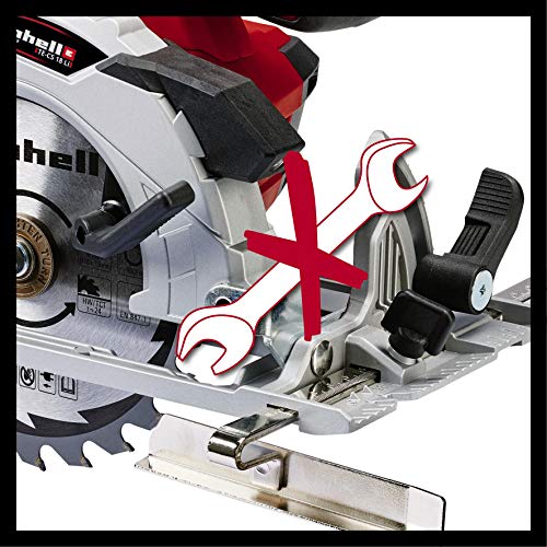 Einhell Akku-Handkreissäge TE-CS 18 Li-Solo Power X-Change (Lithium-Ionen, Staubabsaugadapter, Spindelarretierung, Alu… – Bild 7