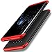 Galaxy S8 Plus Case, 3 in 1 Ultra Slim Hard PC Premium Case Hybrid Anti Fingerprint Scratches Soft Grip 360 Degree Full Body Protection Cover for Samsung Galaxy S8+ 6.2inch (Black+Red)