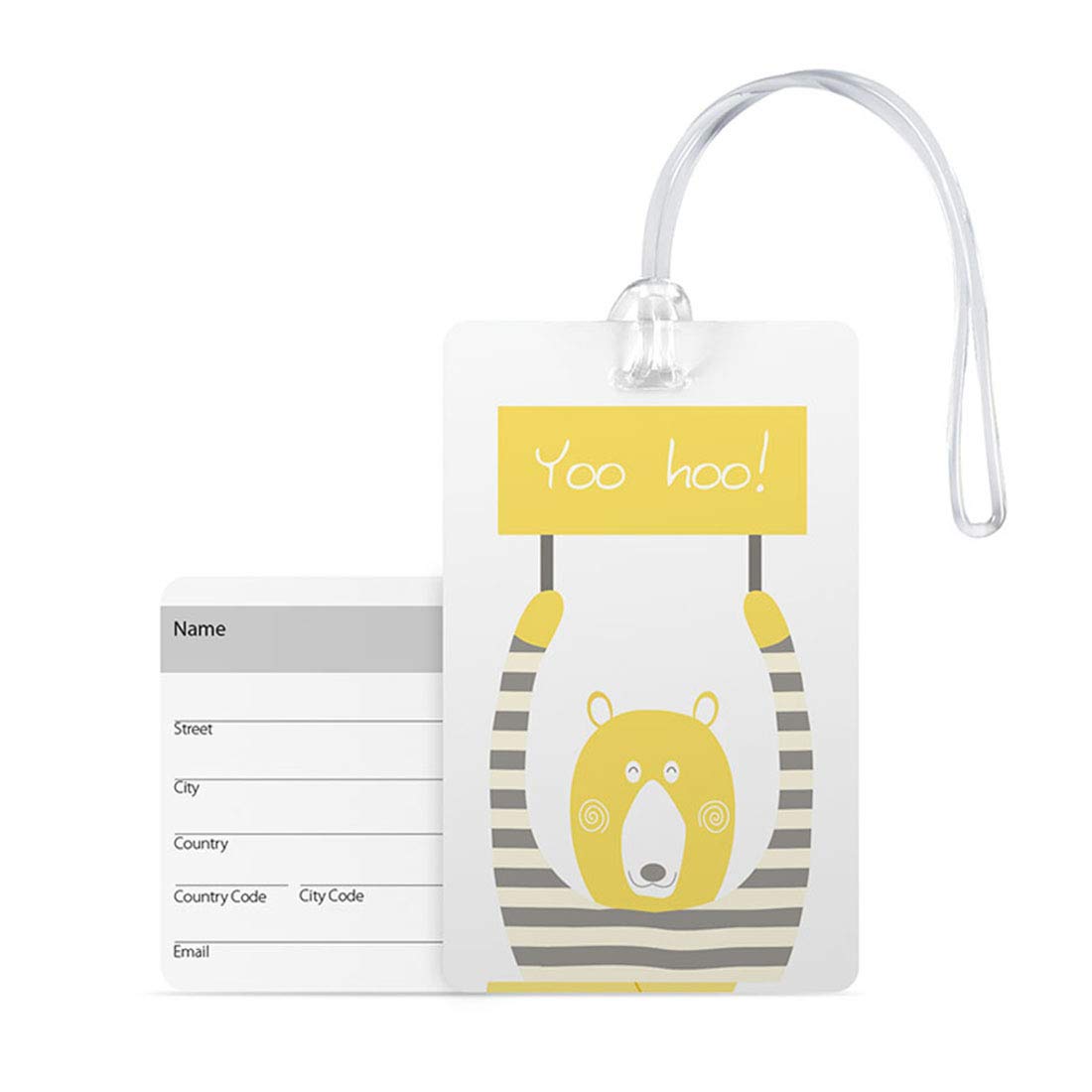 printed luggage labels