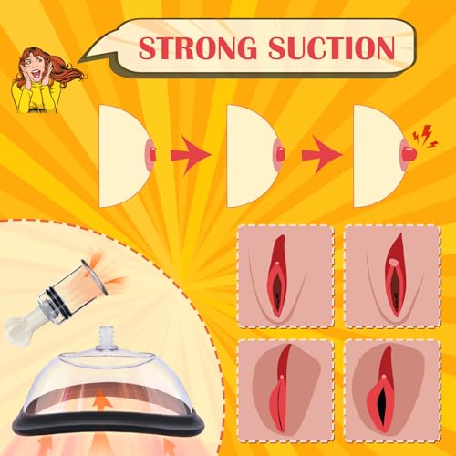 Pussy Pump with 2 Clit Nipple Suckers Set, BDSM Toys Clitoral Pump photo 8