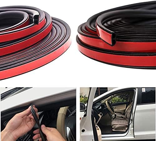 Gold Happy 5m Self Adhesive Automotive Rubber Seal Strip for Car Window Door Engine Cover Car Door Seal Edge Trim Noise Insulation