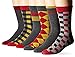 Ben Sherman Men's 6 Pack Phillip Crew Socks, Black/Charcoal, Sock Size: 10-13/Shoe Size:9-11 (Pack of 6)