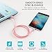 SPEATE Lightning Cable 3Pack 3FT 6FT 10FT Nylon Braided Fast Charger Cable Cord Compatible with iPhone 8/8 Plus/7/7 Plus/6/6 Plus/6s/6s Plus/5/5s/5c/SE/iPad/iPod and iOS Devices, Rose Gold