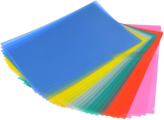 Vylro Lot De 4 Chemise Plastique A4,31.5×23.5cm Pochette 3 Rabats Avec Elastique,Couleur Vert Chemise A Rabat Elastique,Matériau PP Pochette ElastiqueA4 à Rabat Pour Enfants,Garçons Et Filles