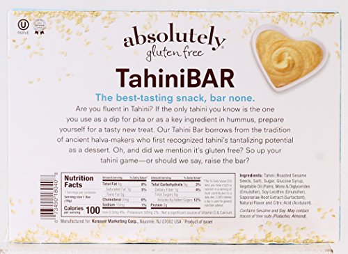 Absolutely Gluten Free "TahiniBAR" Super Seed Energy Halva Bars, Vanilla, 7 count (2 Pack)