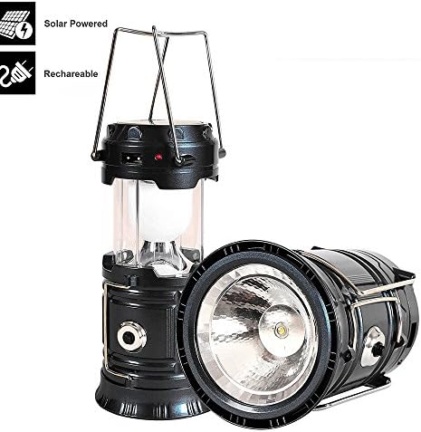 Brafuzom Solar Camping Lanterns,Solar Flashlights,Portable LED Camp light,Outdoor Waterproof Ultra Bright Rechargeable Lanterns(JY-5800T)