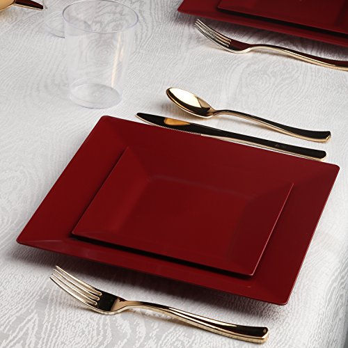 Plastic Spoons Heavyweight 600 Pcs Disposable Fancy Gold Silverware