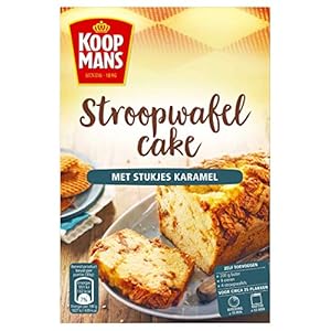 Koopmans Stroopwafelcake met stukjes karamel – bakmix voor 1 cake (400 g)