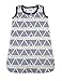 Bacati Tribal/Aztec 100% Cotton Muslin Sleeping Bag Wearable Blanket (Medium (26 to 30 inches from 16 to 24 lbs), Mint/Navy Large Triangles)
