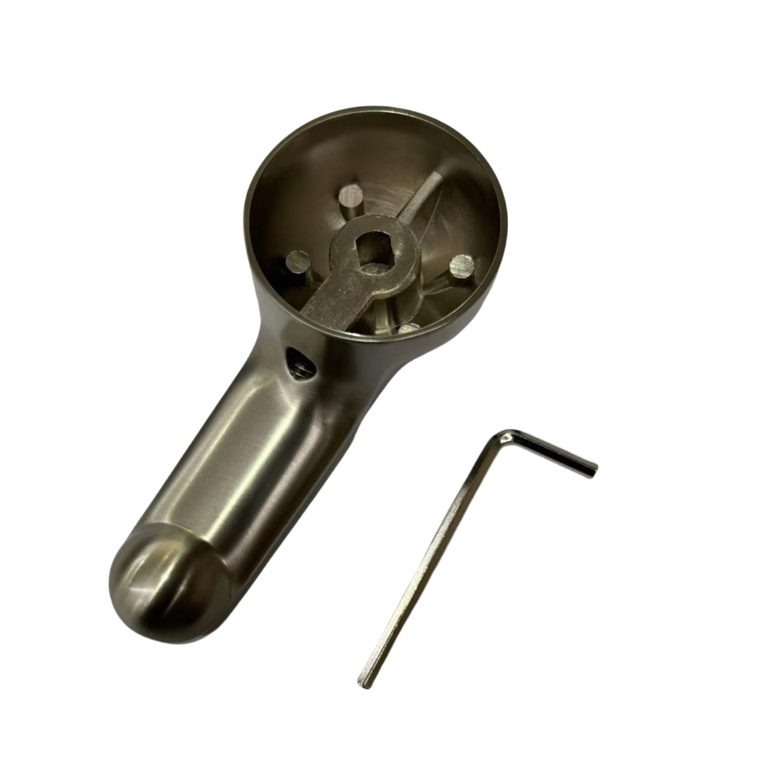 Photo 1 of JTFH002 H79 Nickel Brushed Shower Handle Replacement Compatible with Delta 1300/1400 Series Single Metal Lever Handle, Faucet Handle Suitable for Delta Tub