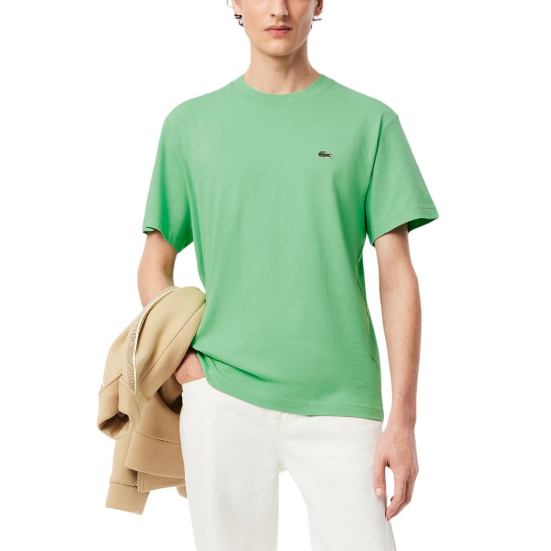 Lacoste Men’s Cotton T-Shirt, Liamone Green Croc, Small