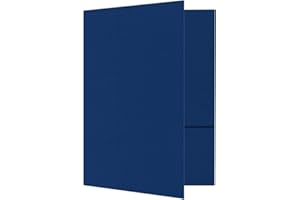 9 x 12 Presentation Folders - Navy Blue (10Qty.)