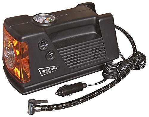 Streetwize SWAC2 3 in 1 Compressor with Gauge and Light Oblong Style 12 V