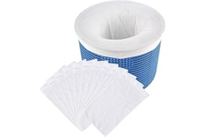KATIKIES 10-Pack Pool Socks for Skimmer Basket, Easy Filtering of Debris, Tiny Particles, Leaves, and Bugs from Inground & Above-Ground Pools