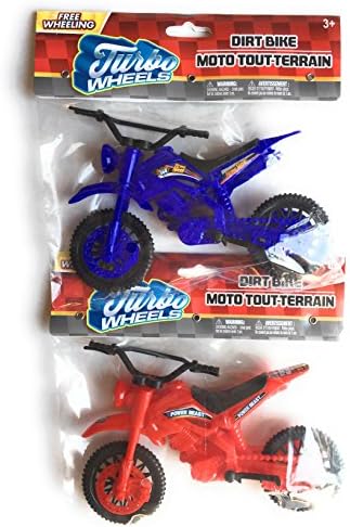 DbestdealzToy Dirt Bike Motocross Mini Motorcycle Game Sets( Red & Blue )