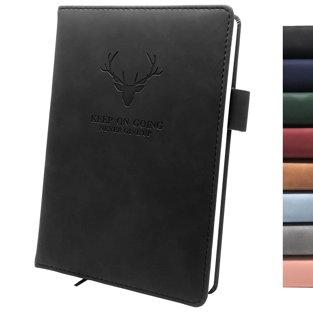 A5 Ruled Notebook Journal 360 Page with Pen Loop, Hardcover Writing Notebooks, Perfect for Office Home School Business Writing and Composition