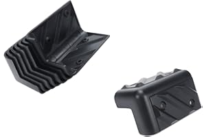 Woogim Black Plastic Speaker Corner Protector for Speaker Bags Cases Covers PP 90-degree Right Angle 77MM Length 8 Pcs