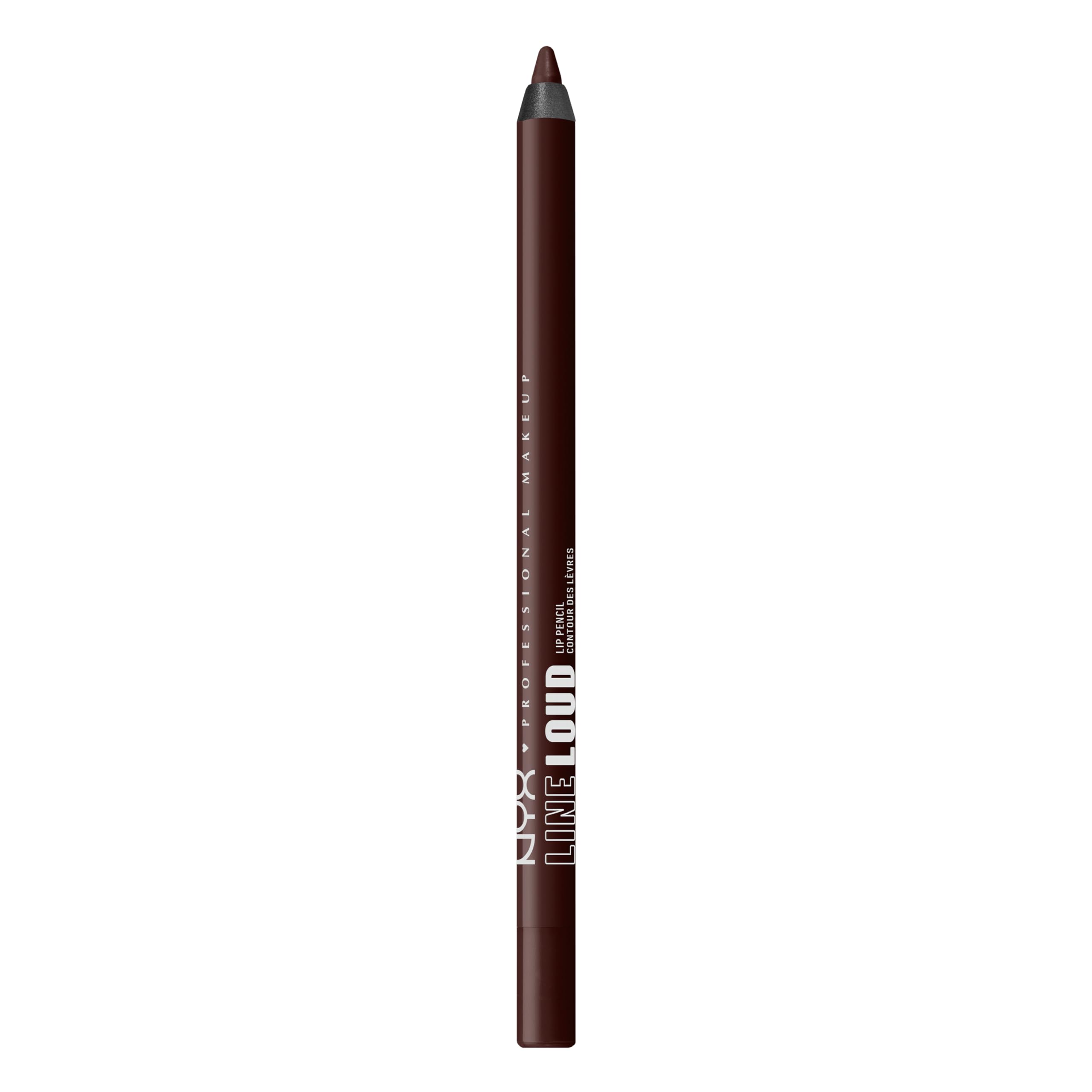 NYX Professional Makeup Line Loud Lip Pencil, Waterproof, Infused withJojoba Oil & Vitamin E, Smooth Comfy Lips, Soft Matte Finish, Vegan Formula, No Wine-ing