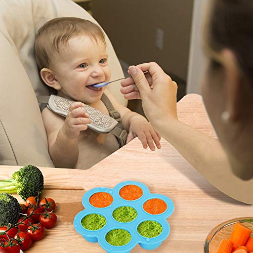 PRAMOO Silicone Egg Bites Mold and Silicone Egg Steamer Rack Trivet