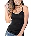 KMG Kimloog Women Camisole Sleeveless Crisscross Tank Tops Bandage Vest Blue L