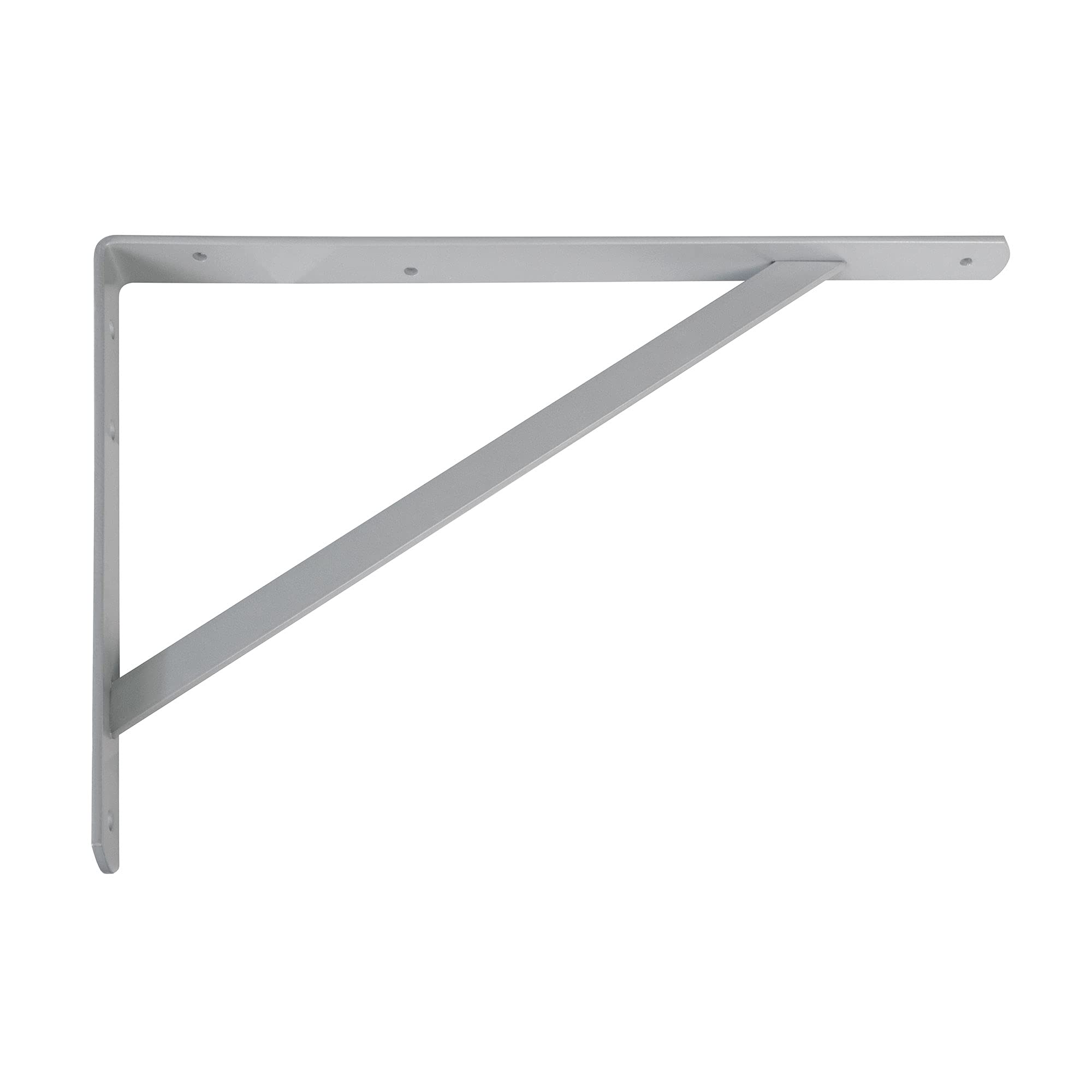 Amig - Wall Shelf Bracket | Metal Angle Bracket for Shelves | Shelf Support | Steel | Metallic Grey | 300x225mm | Max. Recommended Weight 260 Kg — image 1